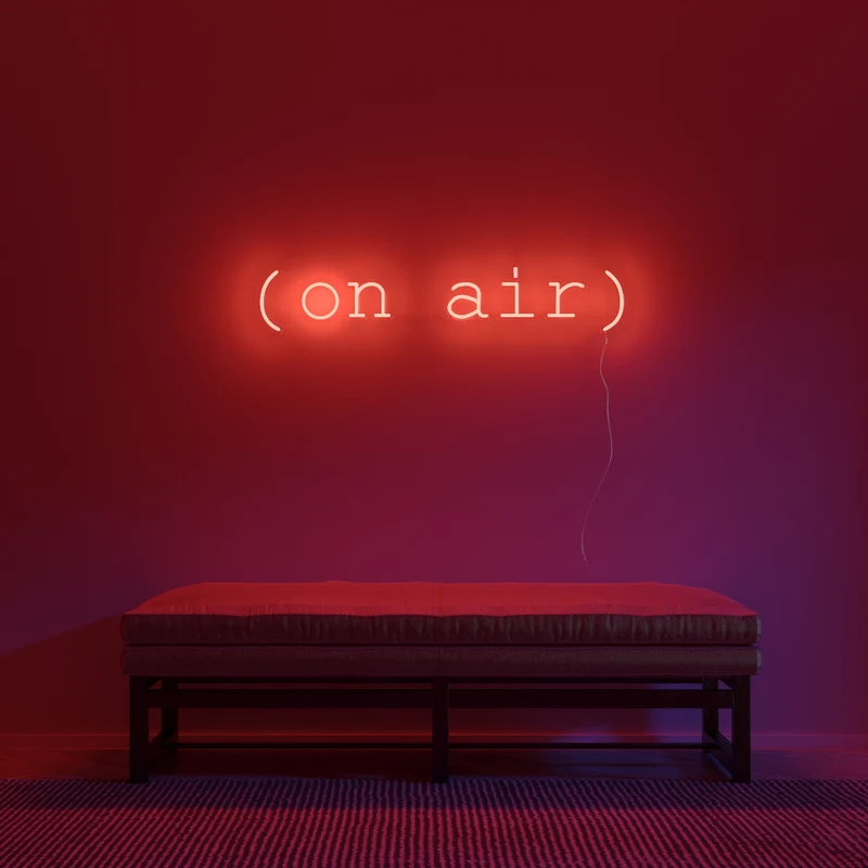 On air, signe en néon LED