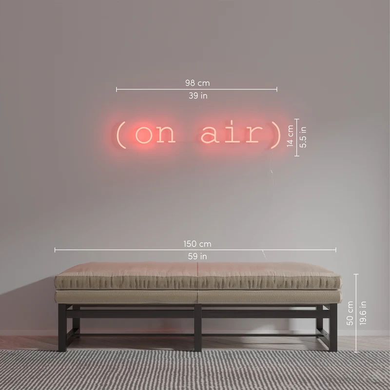 On air, signe en néon LED