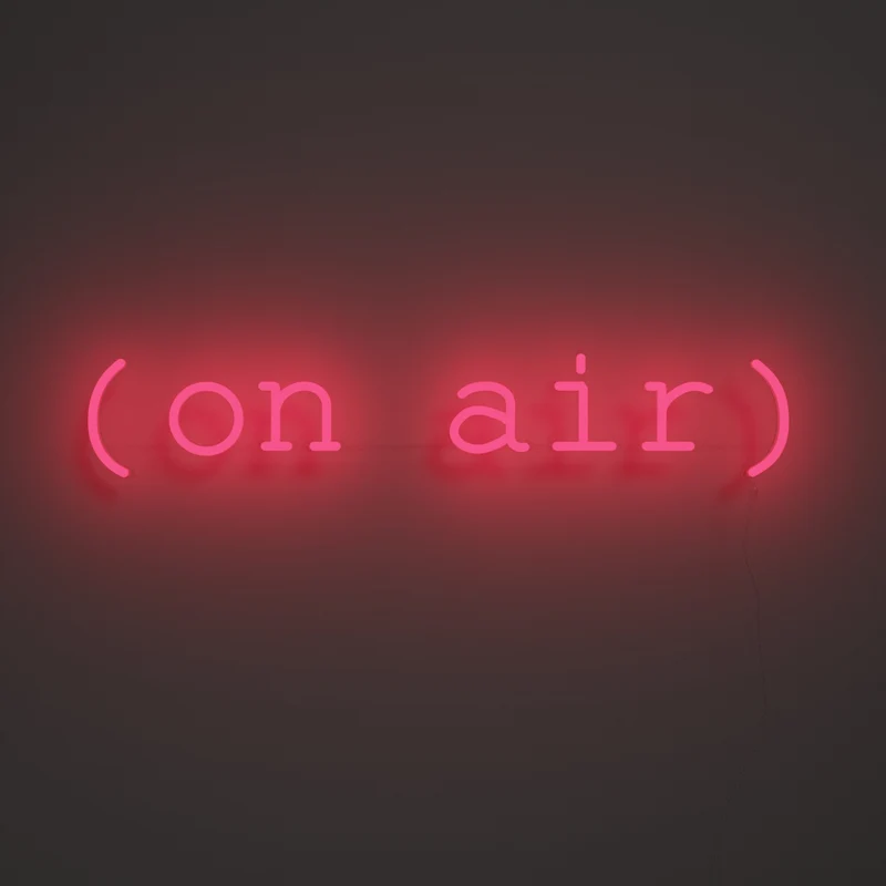 On air, signe en néon LED