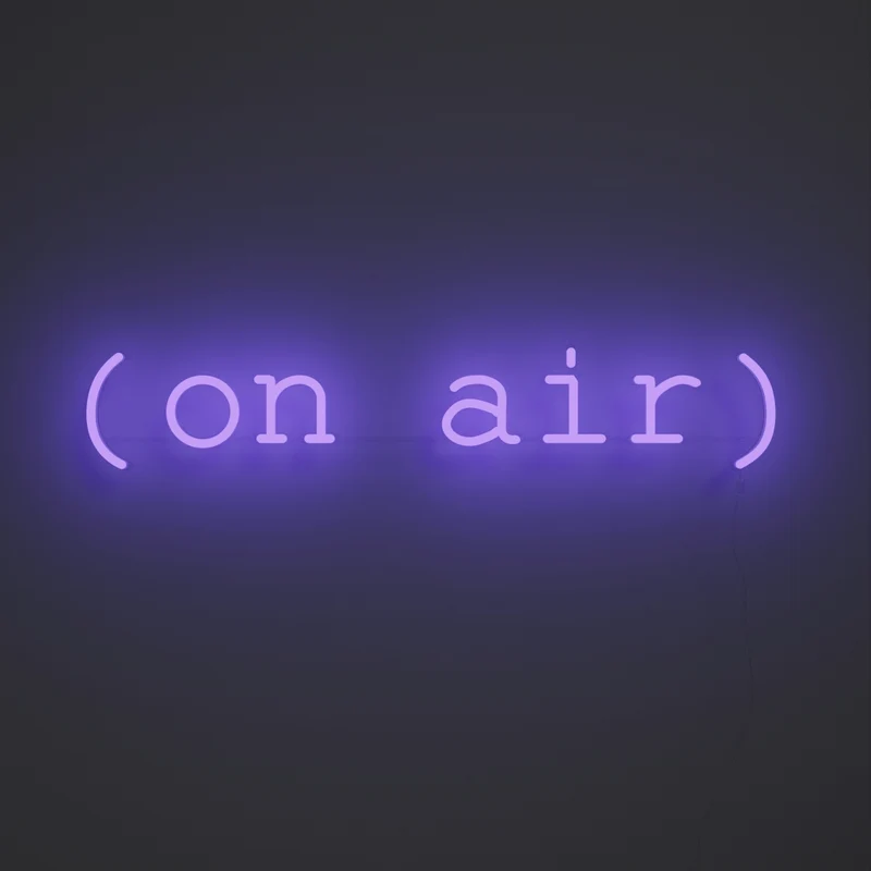 On air, signe en néon LED