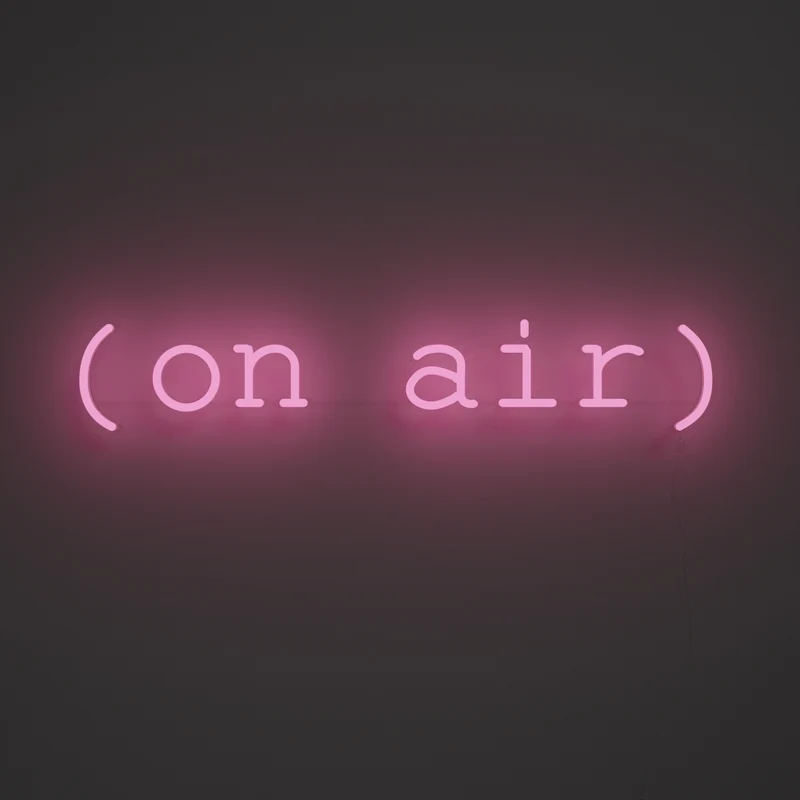 On air, signe en néon LED
