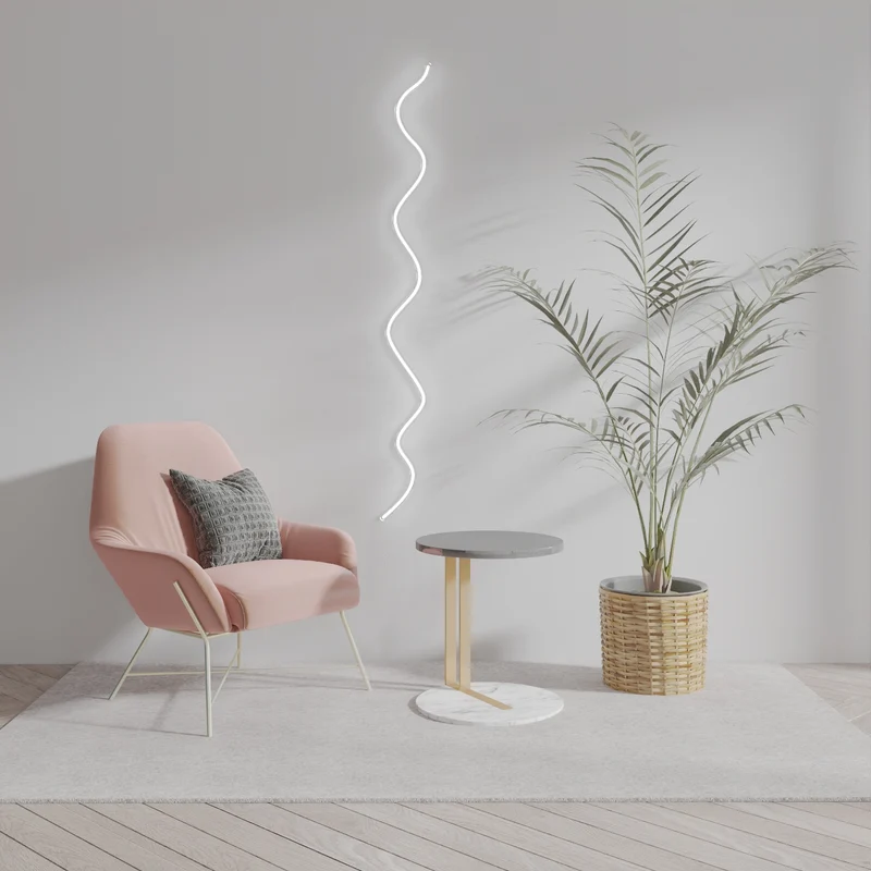 Squiggle by 2LG, signe en néon LED