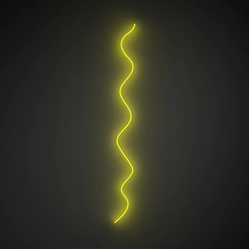 Squiggle by 2LG, signe en néon LED