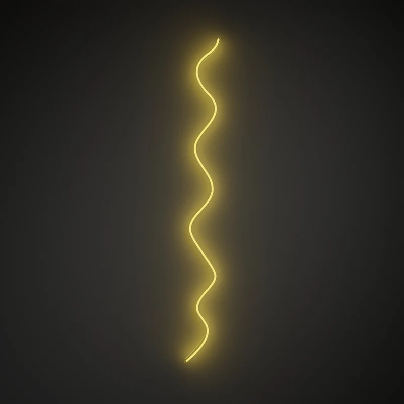 Squiggle by 2LG, signe en néon LED