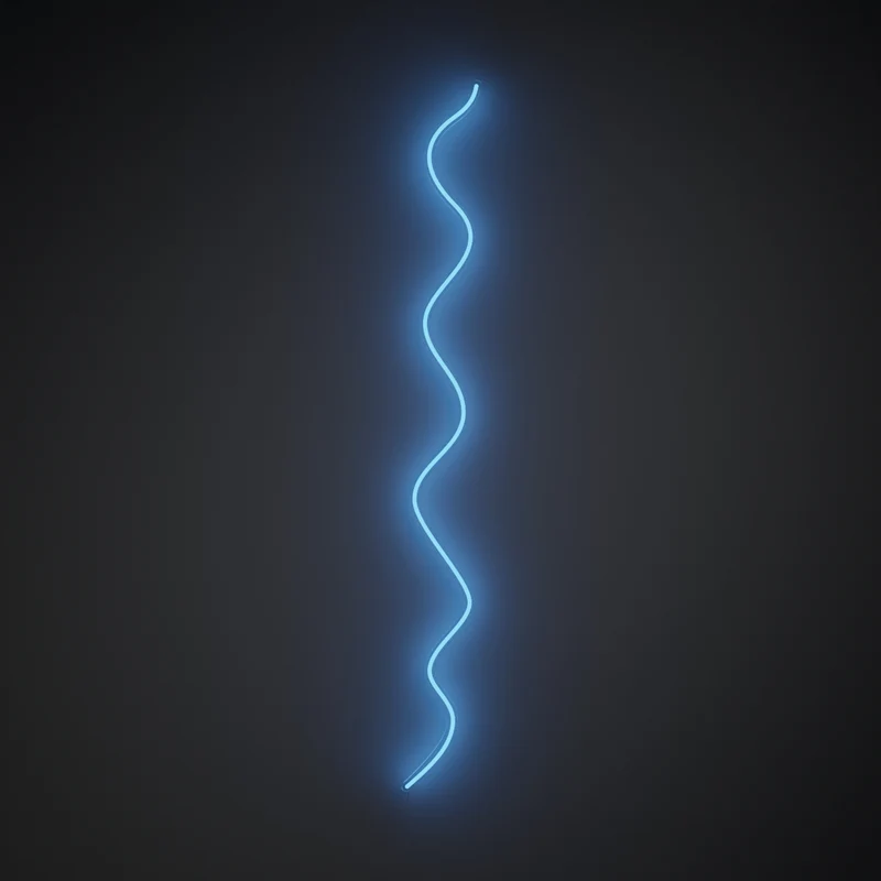 Squiggle by 2LG, signe en néon LED