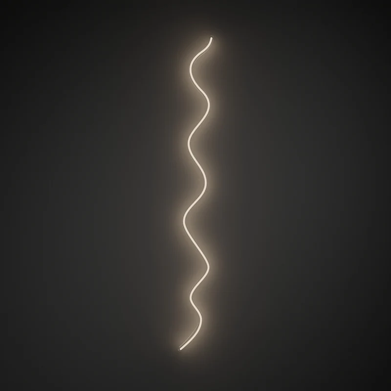 Squiggle by 2LG, signe en néon LED