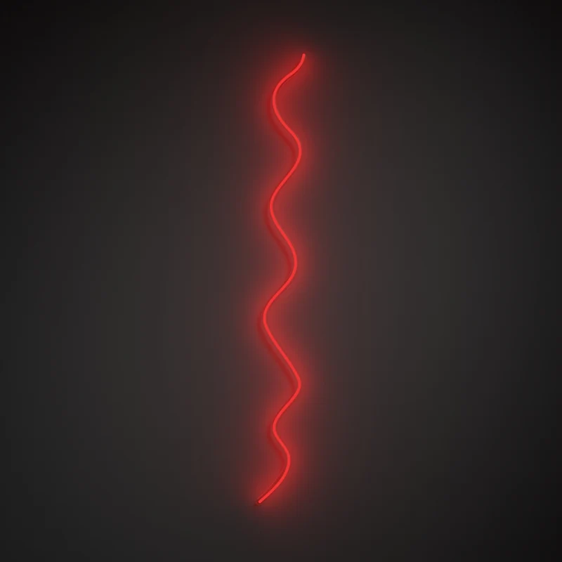 Squiggle by 2LG, signe en néon LED