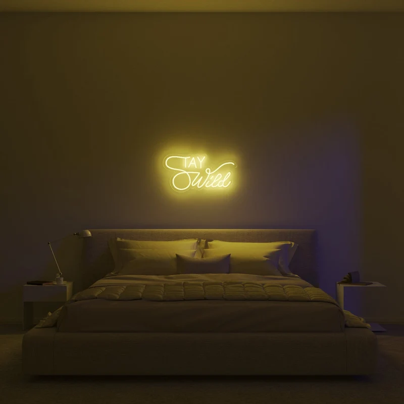 Stay Wild - signe en néon LED
