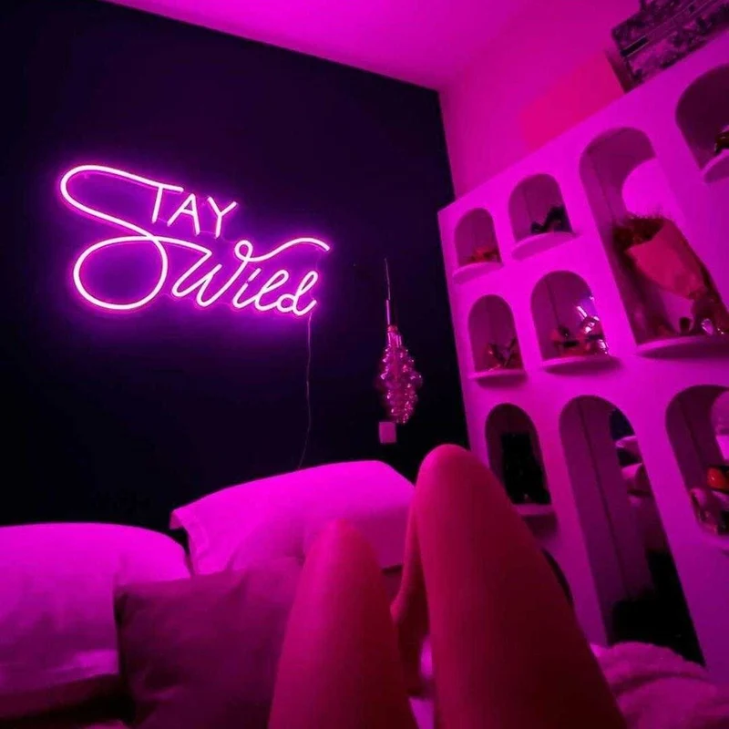Stay Wild - signe en néon LED