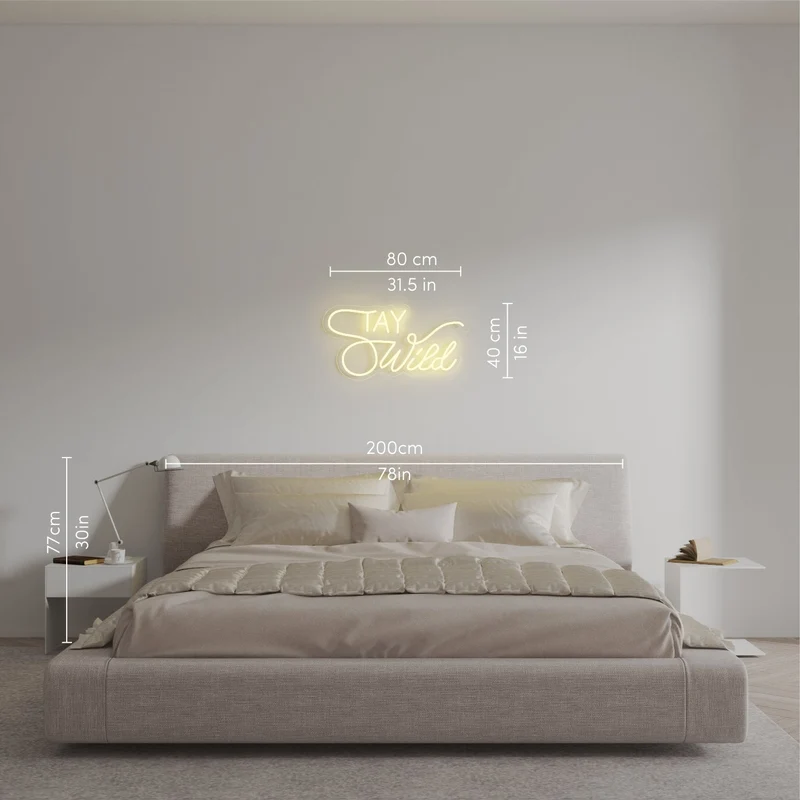 Stay Wild - signe en néon LED
