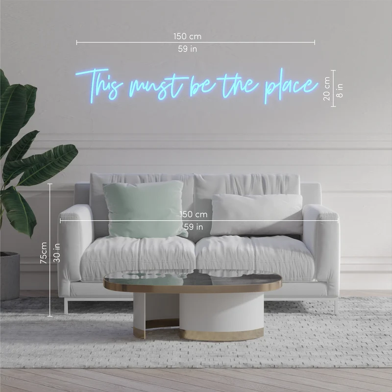 This must be the place - signe en néon LED