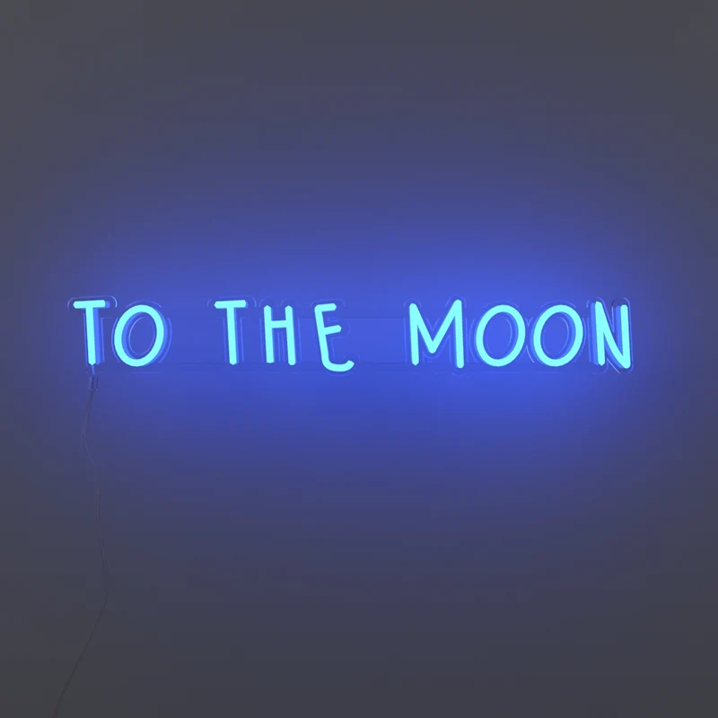 To the moon - Signe en néon LED
