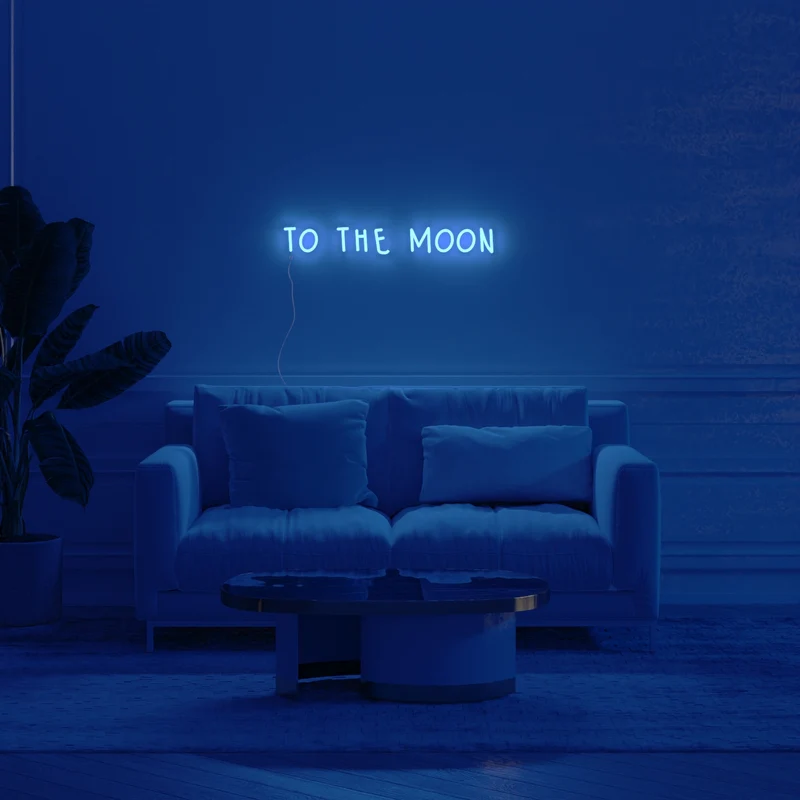 To the moon - Signe en néon LED