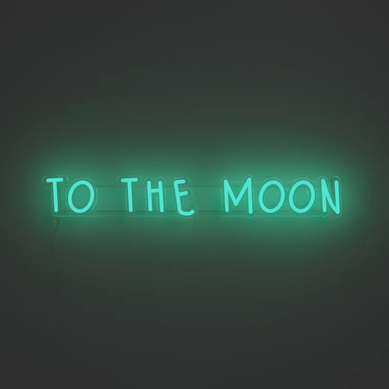 To the moon - Signe en néon LED