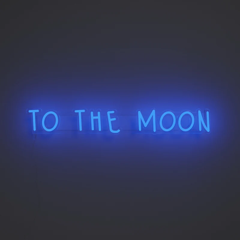 To the moon - Signe en néon LED