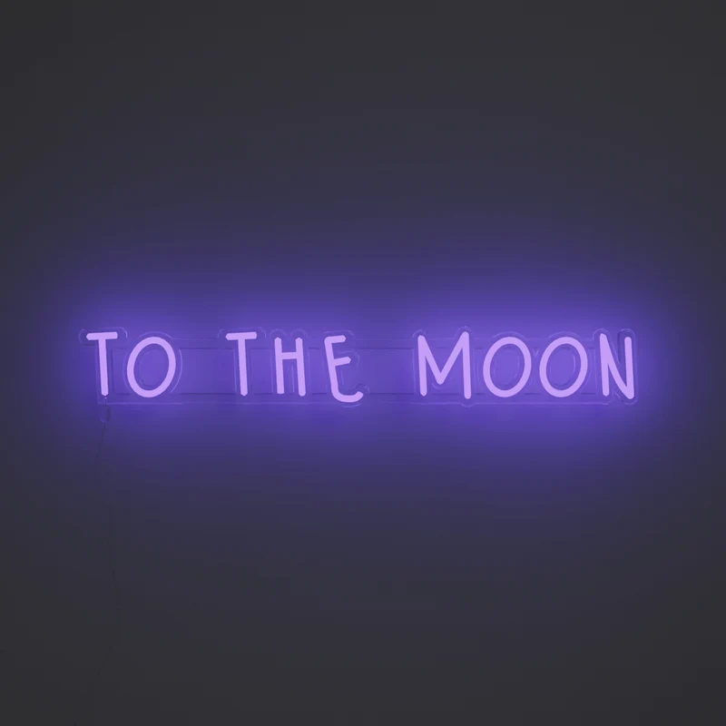 To the moon - Signe en néon LED