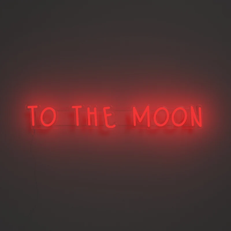 To the moon - Signe en néon LED