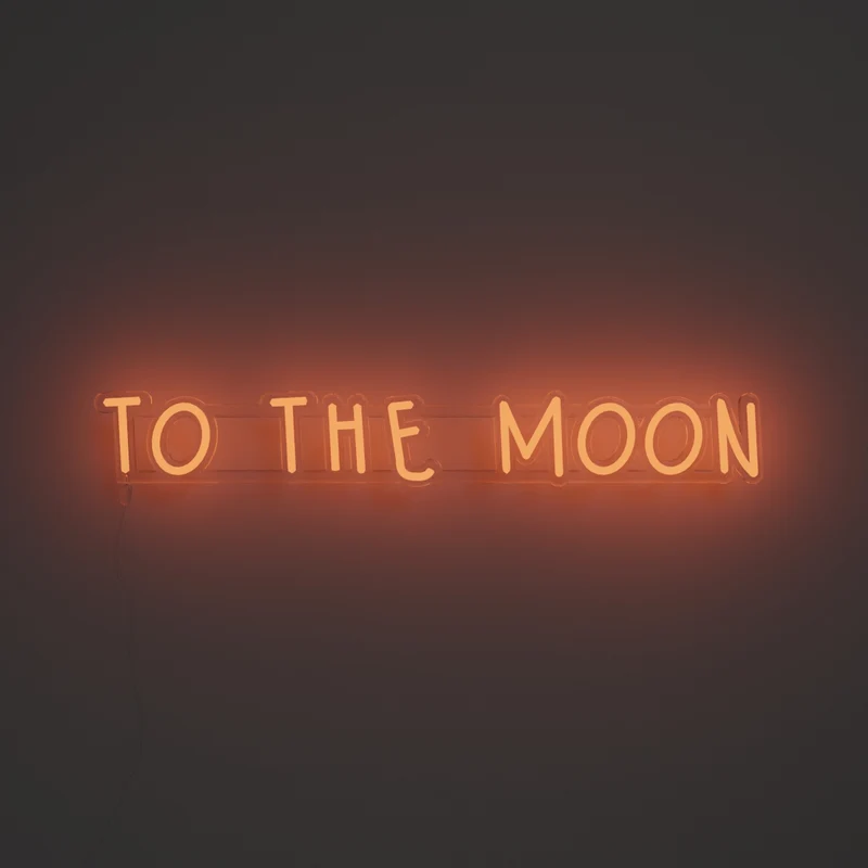 To the moon - Signe en néon LED