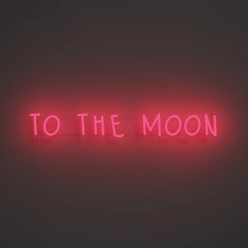 To the moon - Signe en néon LED