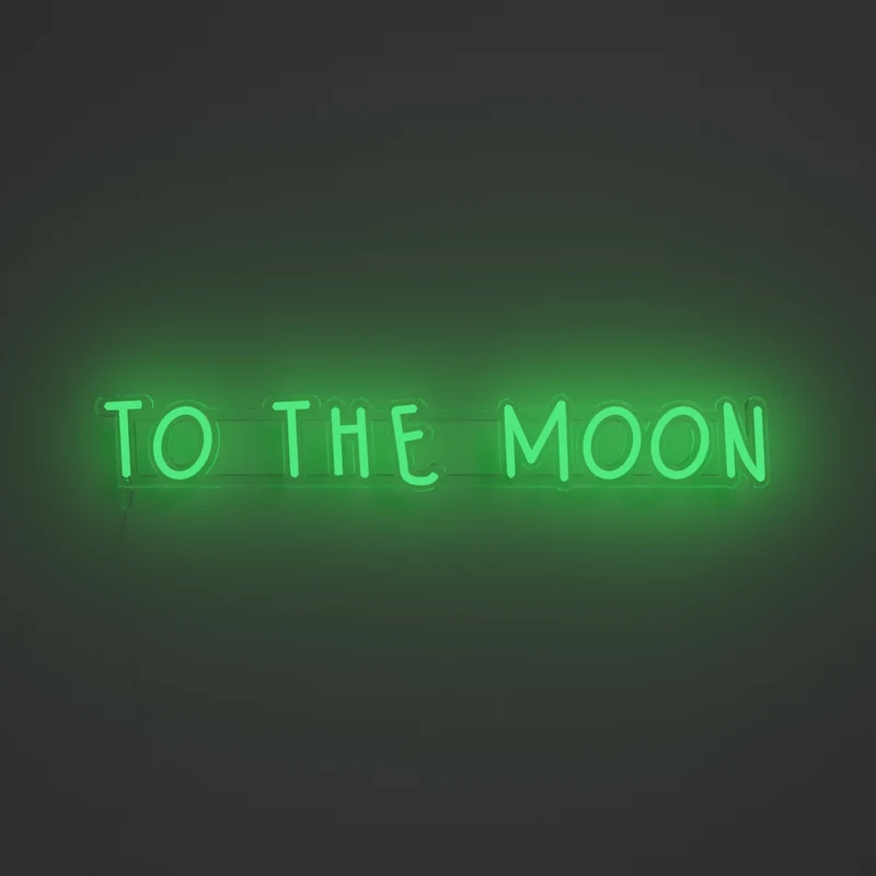 To the moon - Signe en néon LED
