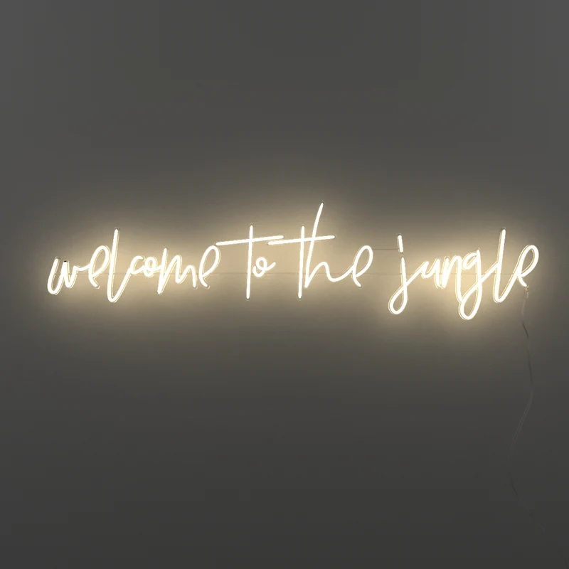 Welcome to the jungle - Signe en néon LED