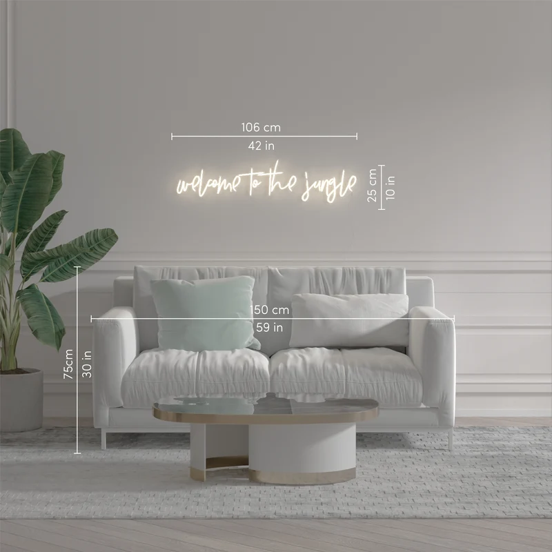 Welcome to the jungle - Signe en néon LED