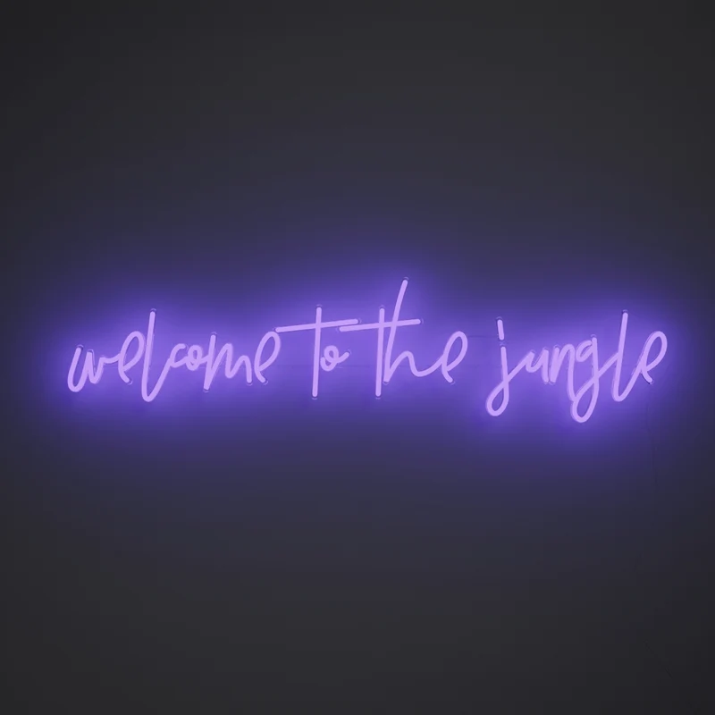 Welcome to the jungle - Signe en néon LED