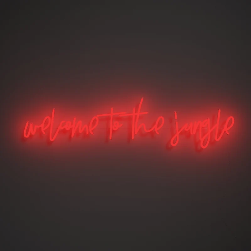 Welcome to the jungle - Signe en néon LED