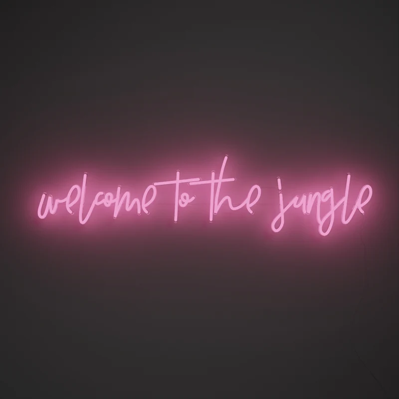 Welcome to the jungle - Signe en néon LED