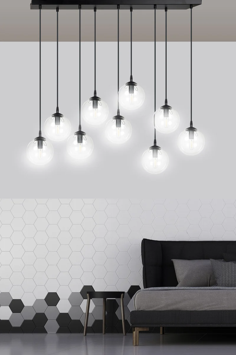 Suspension Metal Et Verre