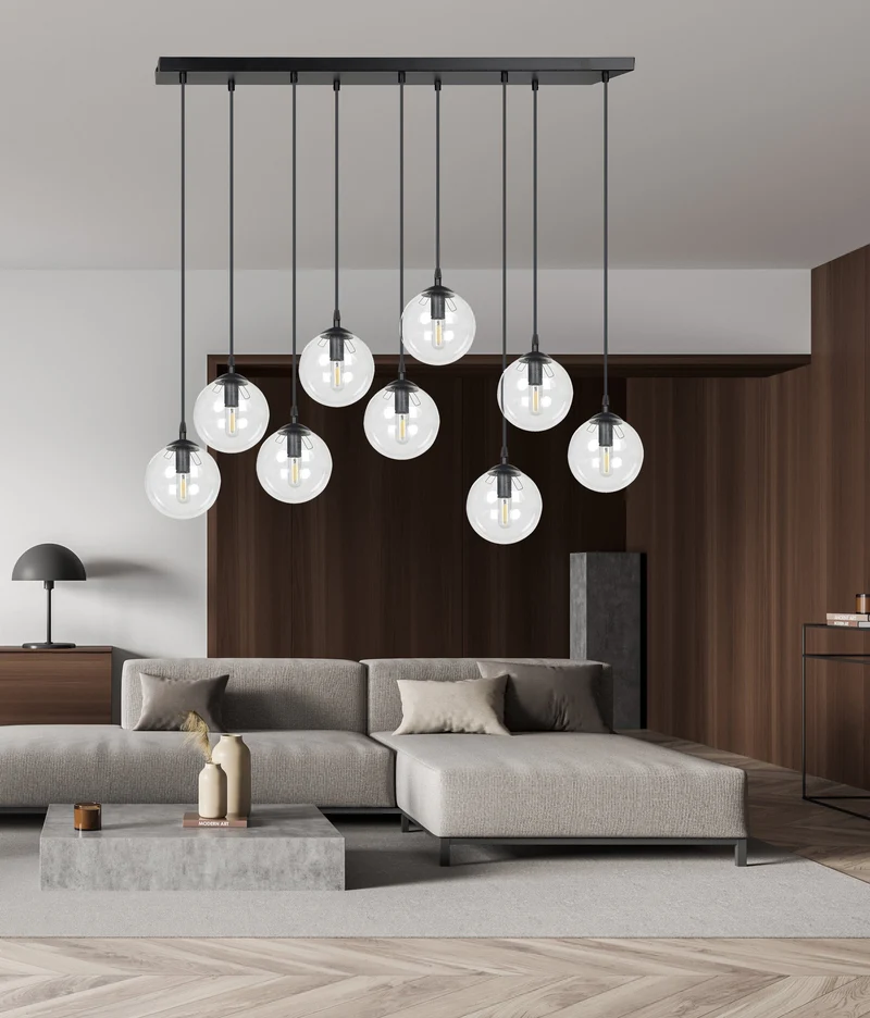 Suspension Metal Et Verre