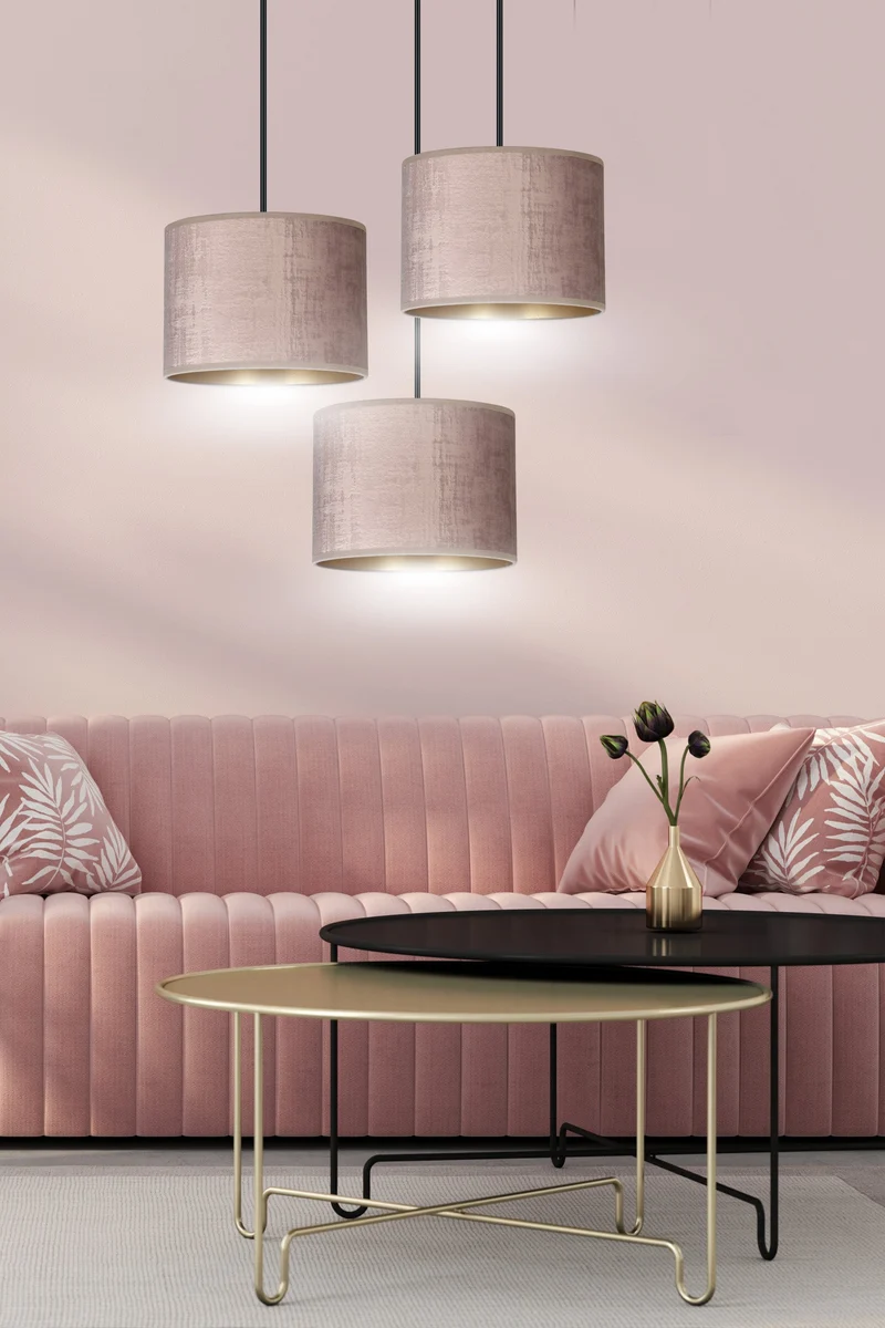 Suspension Luminaire Rose Poudré
