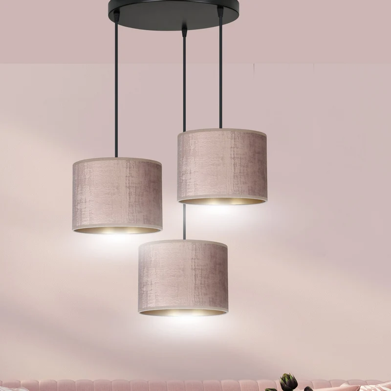 Suspension Luminaire Rose Poudré