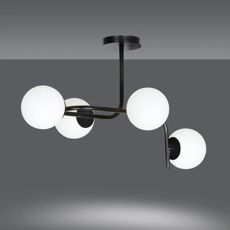 Luminaire Boule Verre Blanc