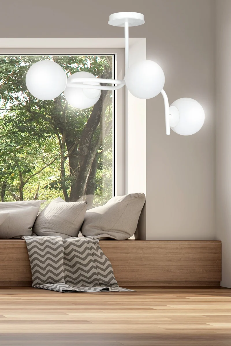 Luminaire Verre Blanc