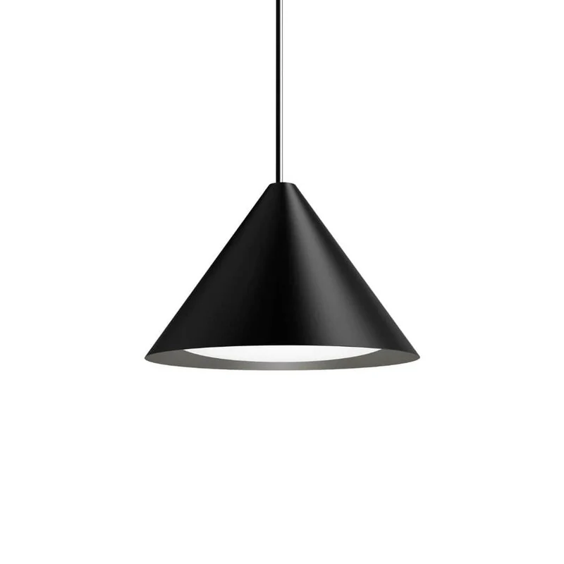 Keglen Ø400 - Pendel LED - Sort