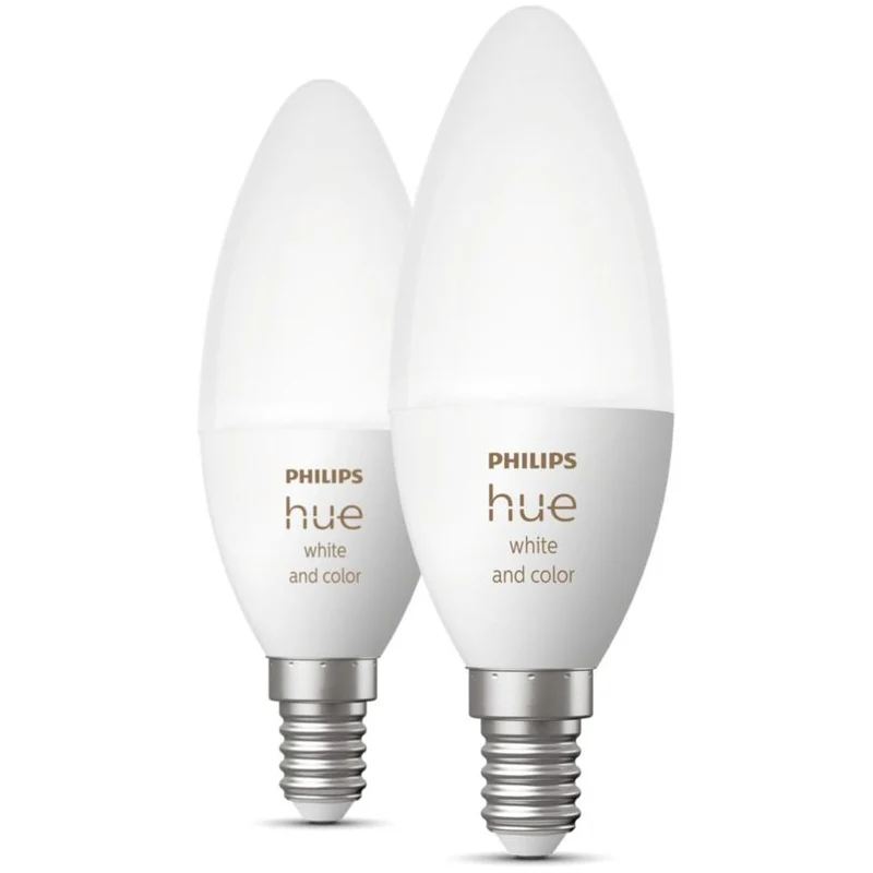Philips Hue White and Colour Ambiance - E14 Kerter 2-pak