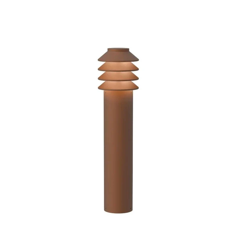 Bysted Garden Lang Pullert - Udendørslampe Louis Poulsen i Corten (med Spyd, uden Adapter)