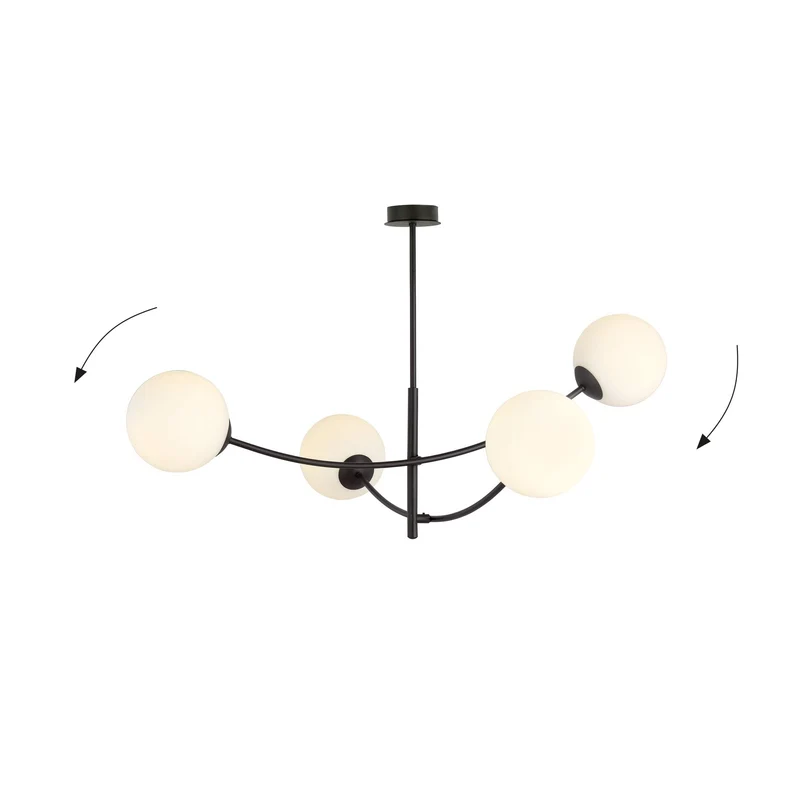 Lustre Opaline Art Déco