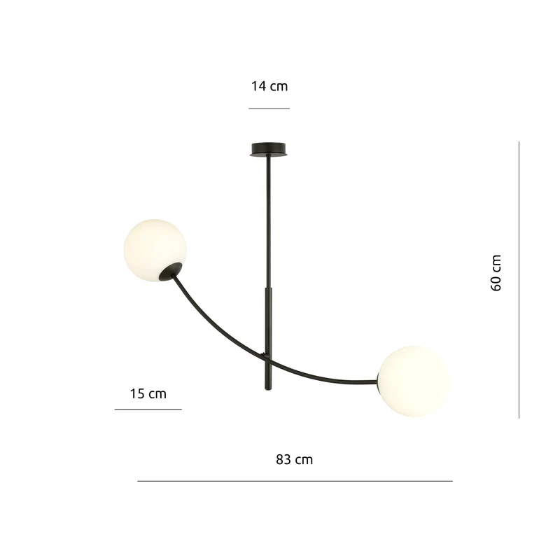 Suspension Opaline Blanche