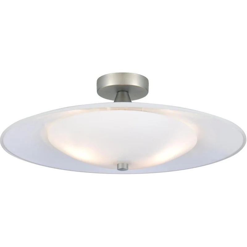 Baroni Loftlampe Ø45 Opal/alu