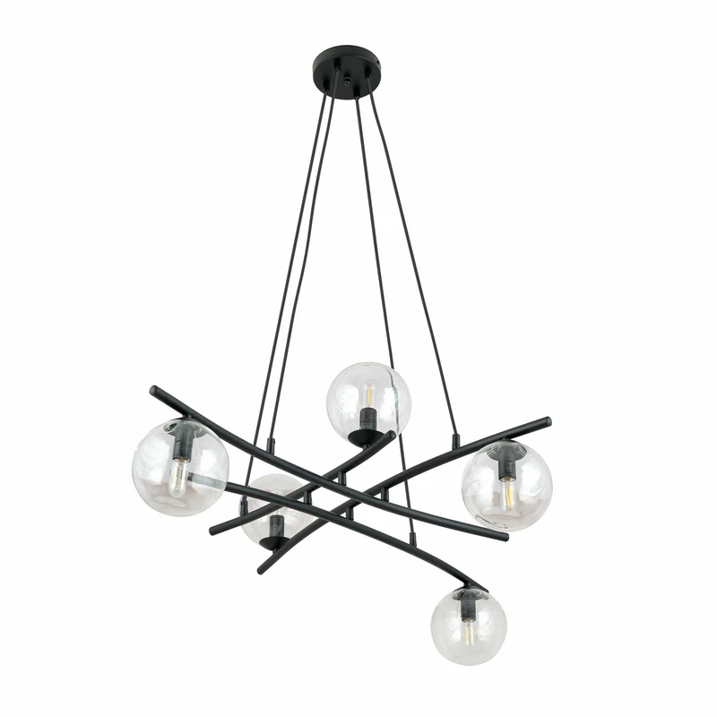 Lustre En Verre Et Métal