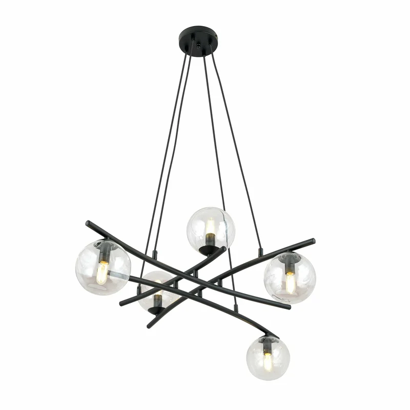 Lustre En Verre Et Métal