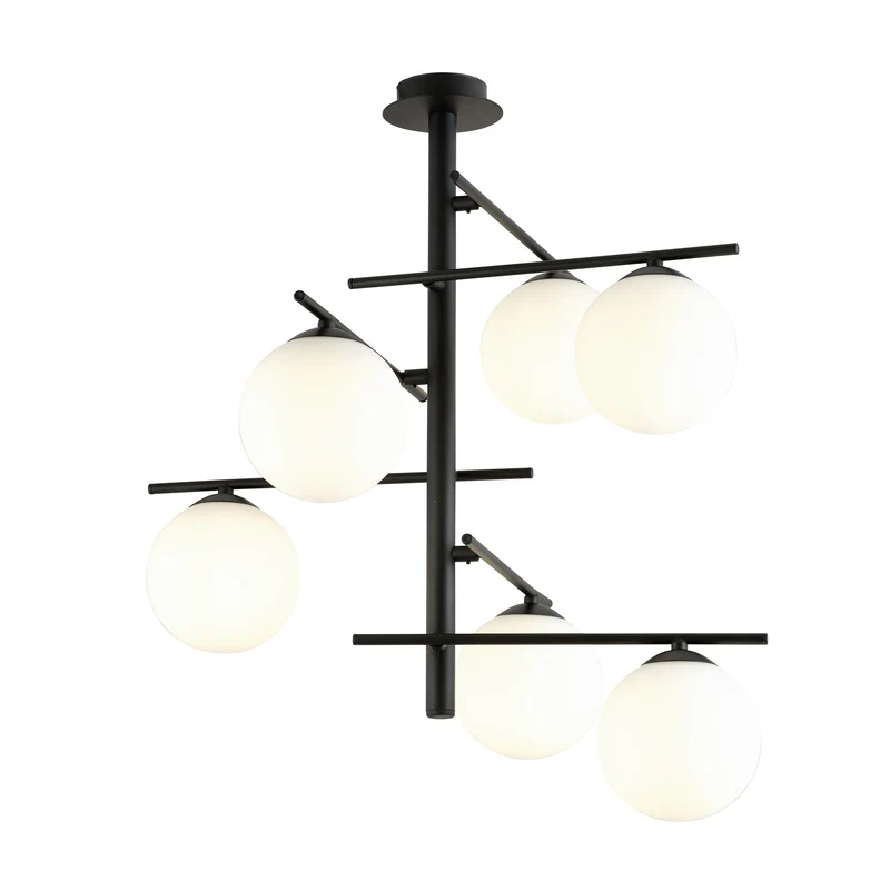 Lustre Metal Et Verre