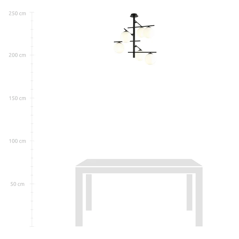 Lustre Metal Et Verre