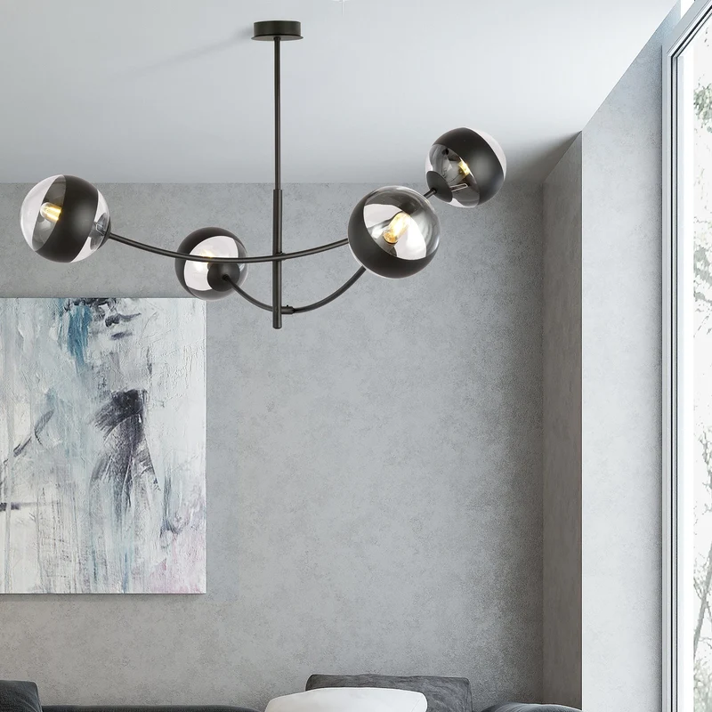 Suspension Luminaire Design Noir