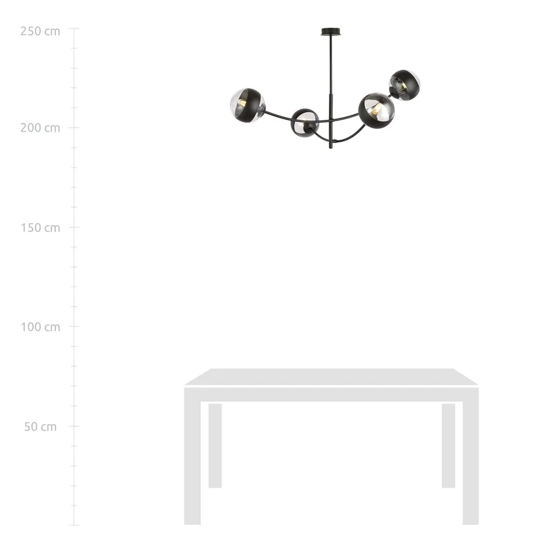 Suspension Luminaire Design Noir