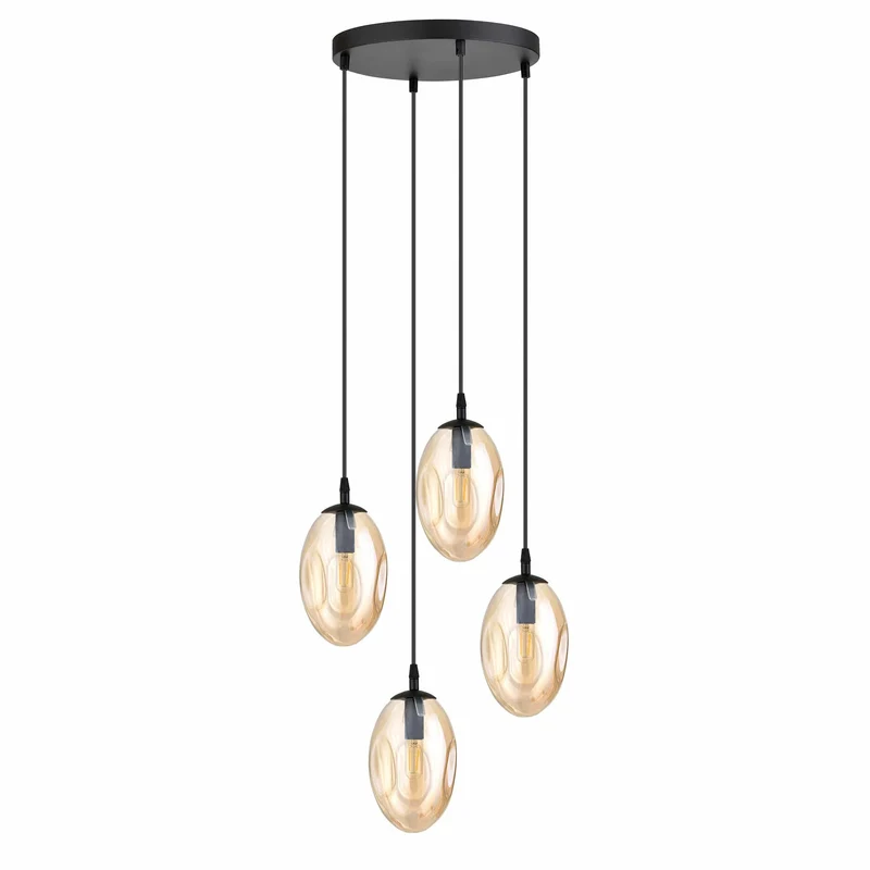 Suspension Boule Verre Colore