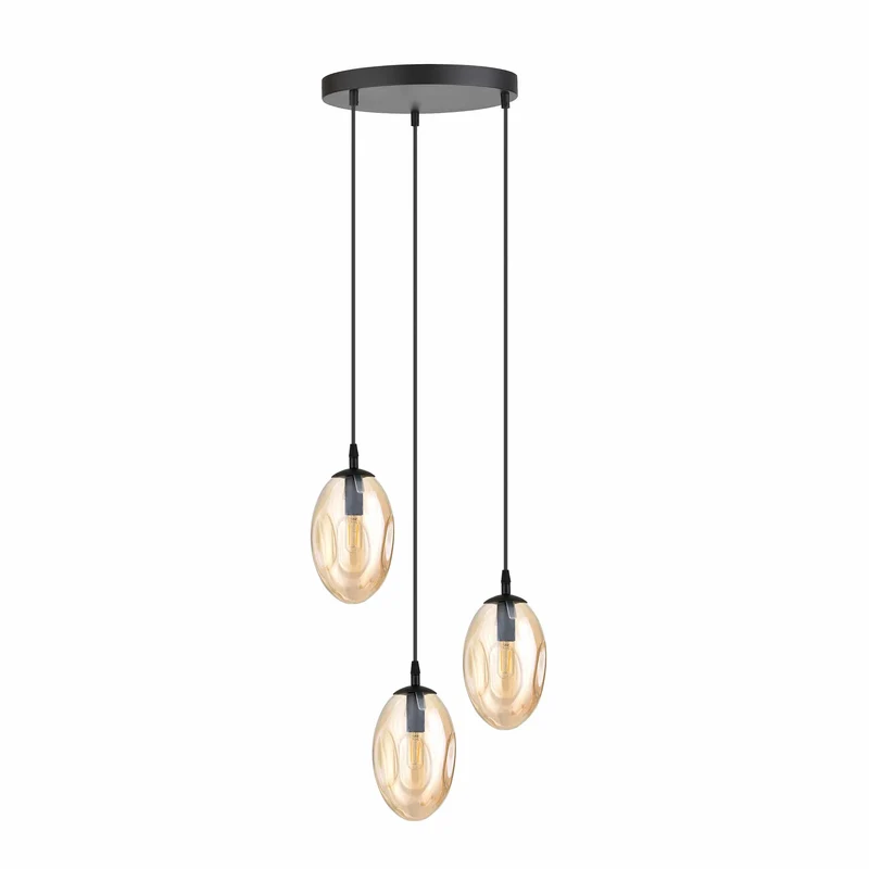 Suspension Boule Verre Cuivre