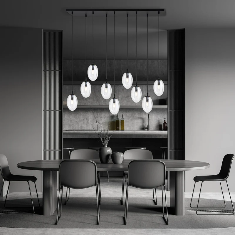 Grande Suspension Boule Verre